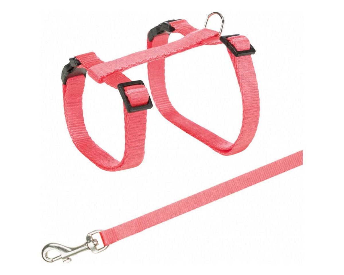 TRIXIE Geschirr Katzengeschirr mit Leine, für Spaziergänge mit der Katze geeignet, Farbauswahl erfolgt unsererseits