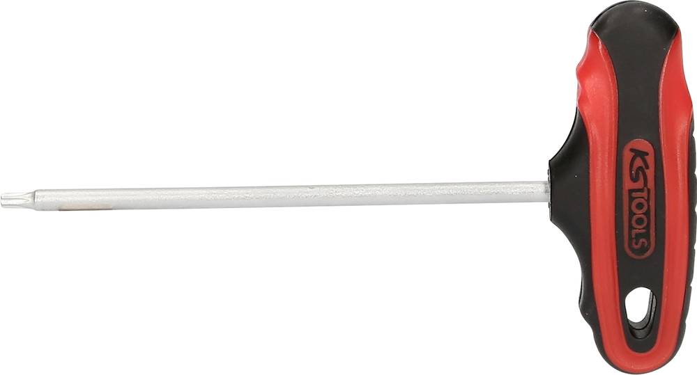 KS Tools 158.8020 Torx-Schraubendreher T10, 2-Komponentengriff, durchgehend gehärtet, matt verchromt aus Spezial-Werkzeugstahl
