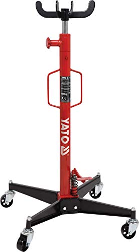 Yato, hydraulischer Wagenheber Podnośnik Skrzyni Biegów 0,5t, maximale Belastung 500 kg, Arbeitsbereich 1140–1945 mm, robuste Stahlkonstruktion