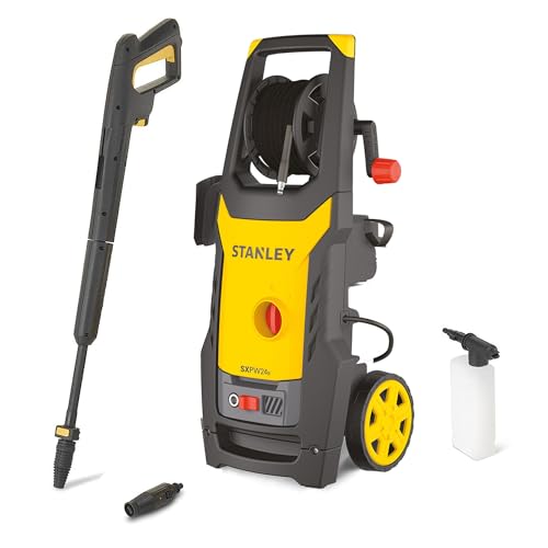 Stanley SXPW24B-E Hochdruckreiniger, 2400 W, 170 bar, 500 l/h, inkl. Schaumsprüher