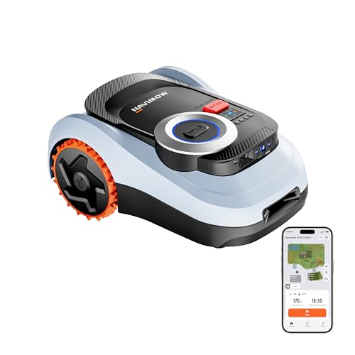 NAVIMOW i208 LiDAR Mähroboter, kabellos für 800 m², Geländereifen, Dual LiDAR und Vision System, automatische Kartierung, steigungsfähig bis 45%