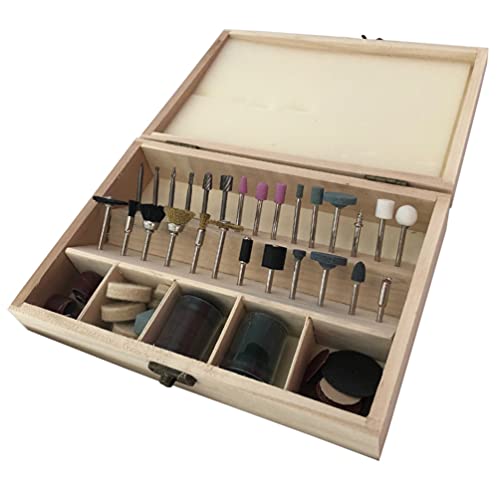 Beast 100-tlg Minitool Mini-Bohrmaschine Combitool, Zubehörset zum Fräsen, Schleifen und Polieren im Holzkoffer