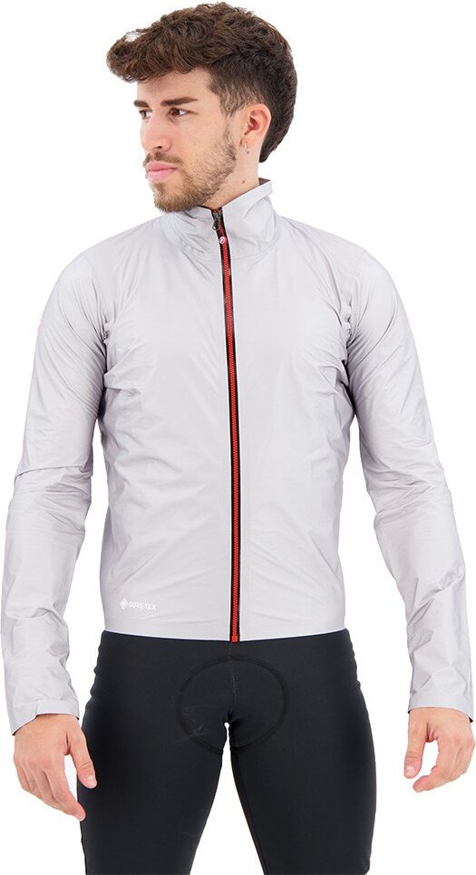 Castelli Tempesta Lite Jacke Gray XL, wasserdicht und hoch atmungsaktiv