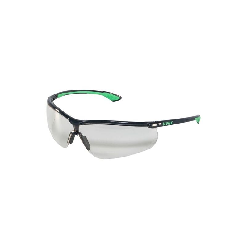 Uvex Sportstyle planet fbl. sv ext. Schutzbrille, UV-Schutz 400 nm, anthrazit/jade, beschlagfrei, kratzfest, chemikalienbeständig