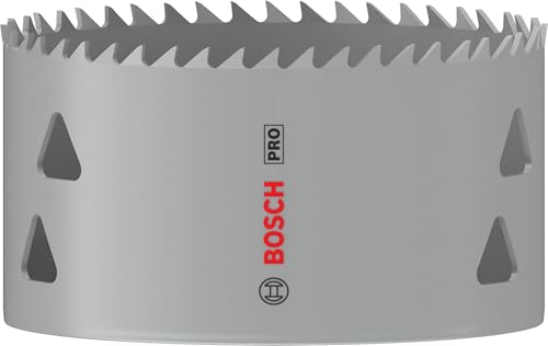 Bosch 1x PRO Multi Material Lochsäge, Ø 92 mm, für Weichholz und Trockenbauwand, mit Professional Zubehör, blau