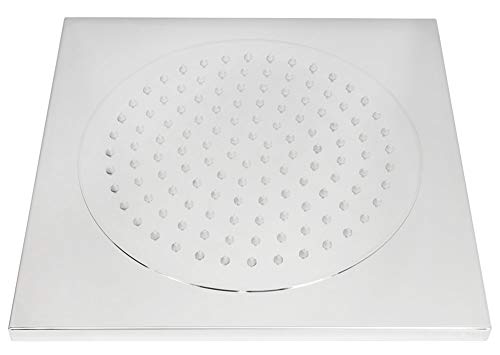 Sanlingo Regenduschkopf Edelstahl Decken Regendusche 370 x 370 x 15 mm Dusche Deckenmontage, poliert