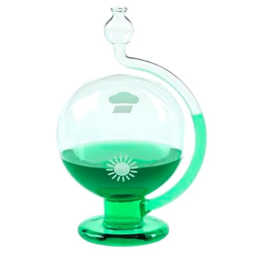 TFA Dostmann GOETHE Barometer Wetterkugel, transparentes Glas, lokale Wettervorhersage, 12 x 10 x 18 cm