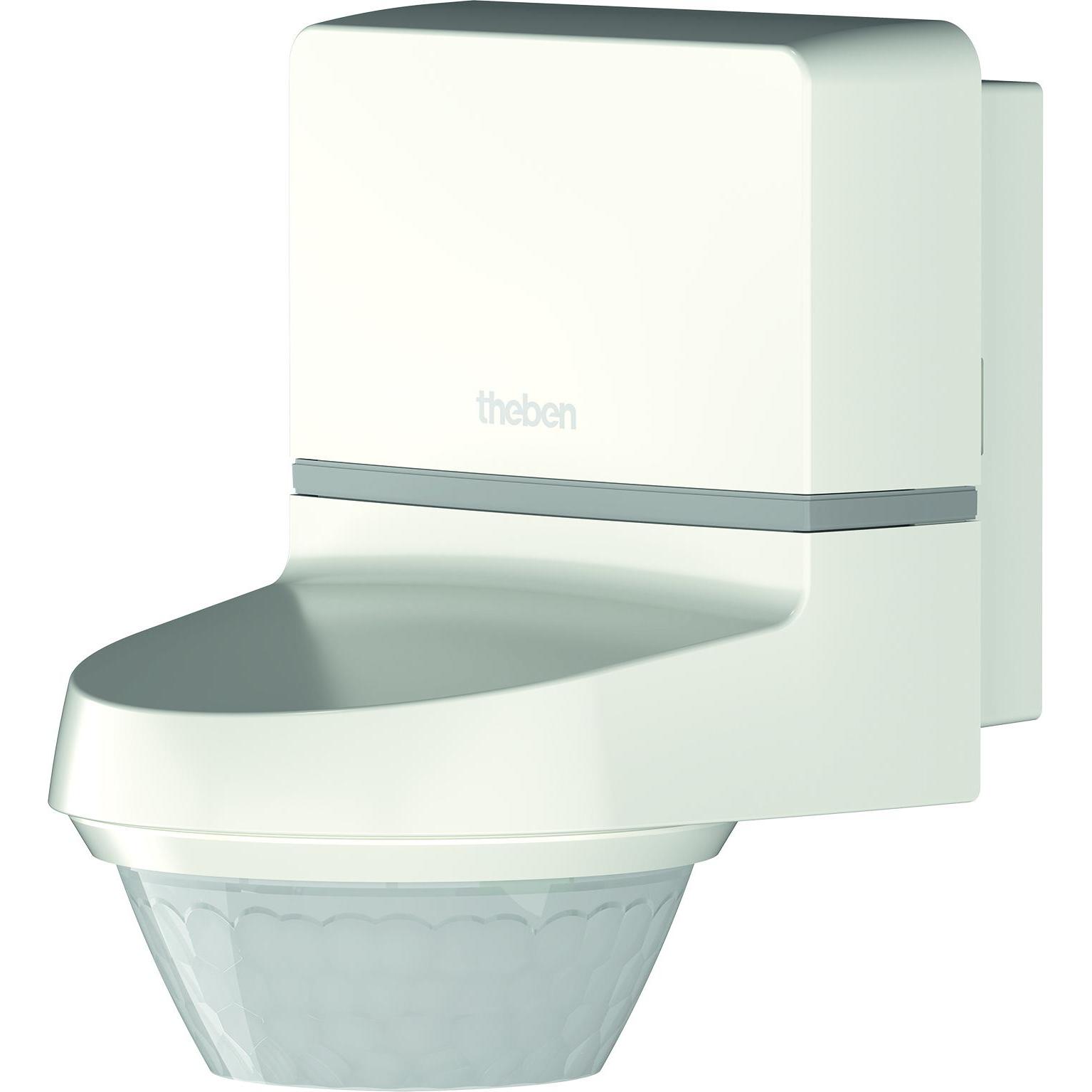 Theben THE TECTA D280i WH, Bewegungsmelder mit 24 m Reichweite, 280° Erfassungswinkel, App-Steuerung, Wandmontage