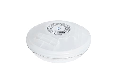 Bestway Batteriebetriebene Schwimmende Pool-Lampe, Ø 14 cm, Integrierte LED mit Farbwechsler und 7 Leuchtprogrammen, Wasserdicht IP67