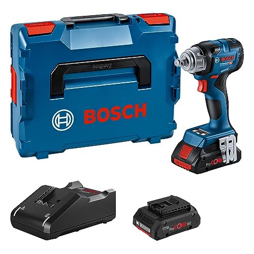 Bosch Professional 18V System Akku Drehschlagschrauber GDS 18V-330 HC, 330 Nm Anziehmoment, 560 Nm Losbrechmoment, inkl. 2x 4.0Ah ProCORE Akku, L-BOXX
