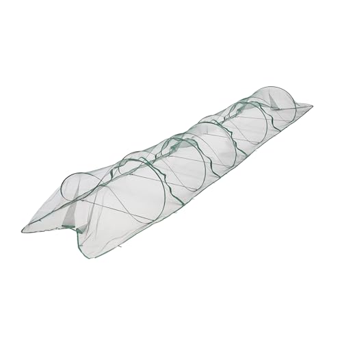 Relaxdays Pflanztunnel, Gewächshaus zum Schutz vor Vögeln und Schädlingen, Dunkelgrün, Pop-Up-Funktion, modulierbare Größe, 550 cm Länge