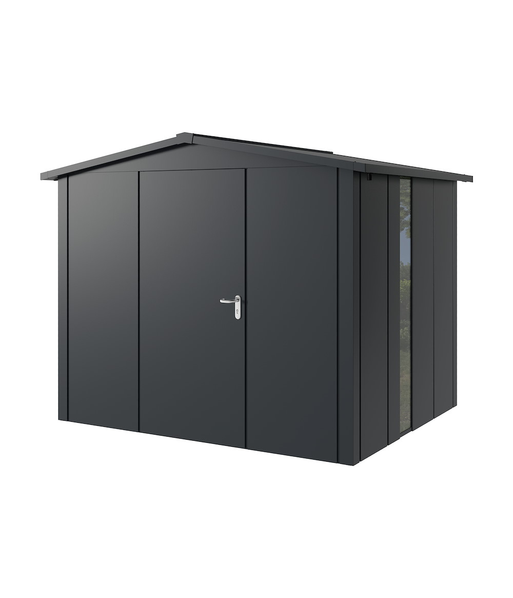 HOERMANN JUNO JSD9 L-Sk 7016 Gartenhaus, 1-flg L F Satteldach ...
