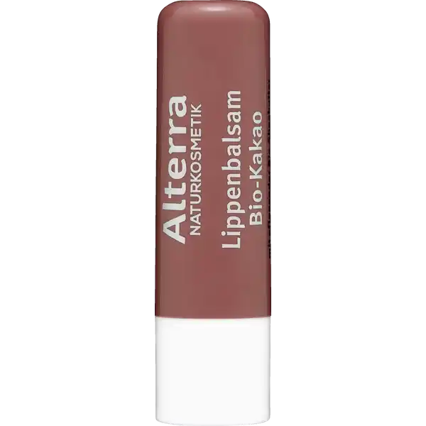 Alterra Lippenbalsam Bio-Kakao – mit Bio-Sheabutter & Kakaobutter, bronzener Schimmer, natürlicher Duft, zertifizierte Naturkosmetik