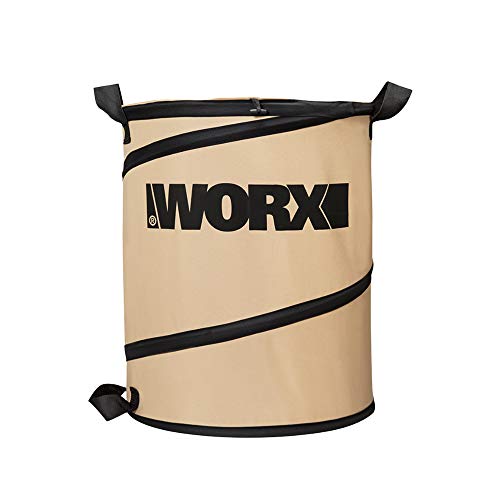 WORX WA0030 Gartenabfalleimer/Laubkorb, zusammenklappbar, 26 Liter, Hellbraun