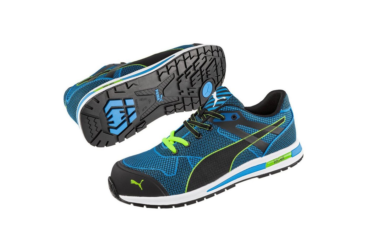 PUMA Safety Sicherheitsschuh Fiberglas-Zehenschutz, flexibler FAP® Durchtrittschutz, TPU-Vorderkappenschutz, URBAN Gummilaufsohle, grau