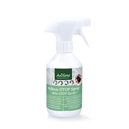 AniForte Milbenspray für Hunde & Katzen 250 ml - Antimilbenspray zur effektiven Abwehr von Insekten, Parasiten & Ungeziefer, Milbenstop & Milbenschutz bei Milbenbefall