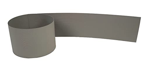 Gartenwelt Riegelsberger Premium Sichtschutzstreifen Sichtschutz Hart PVC Doppelstabmatten Streifen Made IN Germany 1 Stück Steingrau