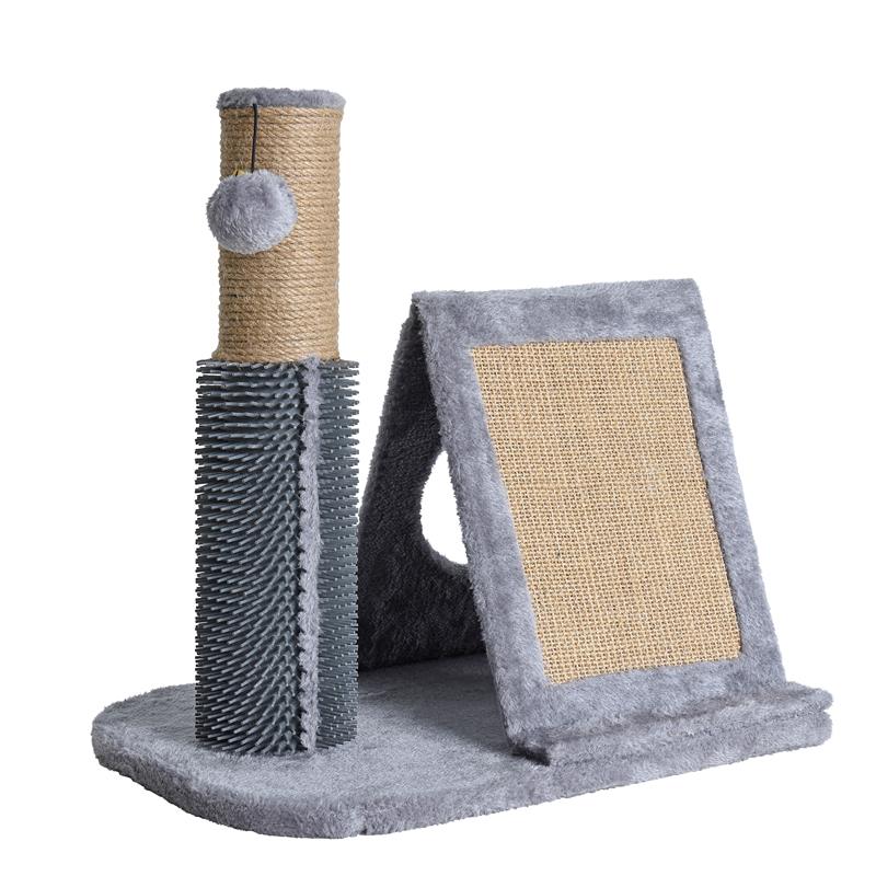 Katzen Kratzsäule Kratzbaum Katzenkratzbaum Kratzbrett Kratzpfosten Grau