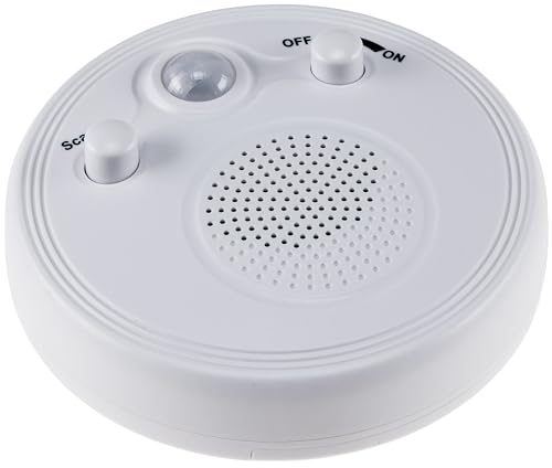 ChiliTec Radio mit Bewegungsmelder 360° Sensor Batteriebetrieb Weiß