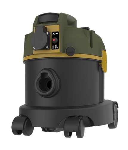 PROXXON Automatik-Werkstattsauger WSA 230V, 50/60 Hz, Leistung 700 Watt, HEPA 13 Vliesfilterbeutel, antistatischer Saugschlauch, blau