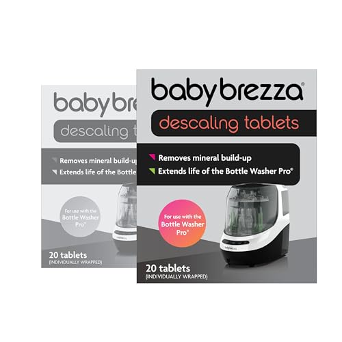 Baby Brezza Bottle Washer Pro, Entkalkungstabletten, hypoallergenes, geruchsneutrales Geschirrspülmittel ohne aggressive Chemikalien