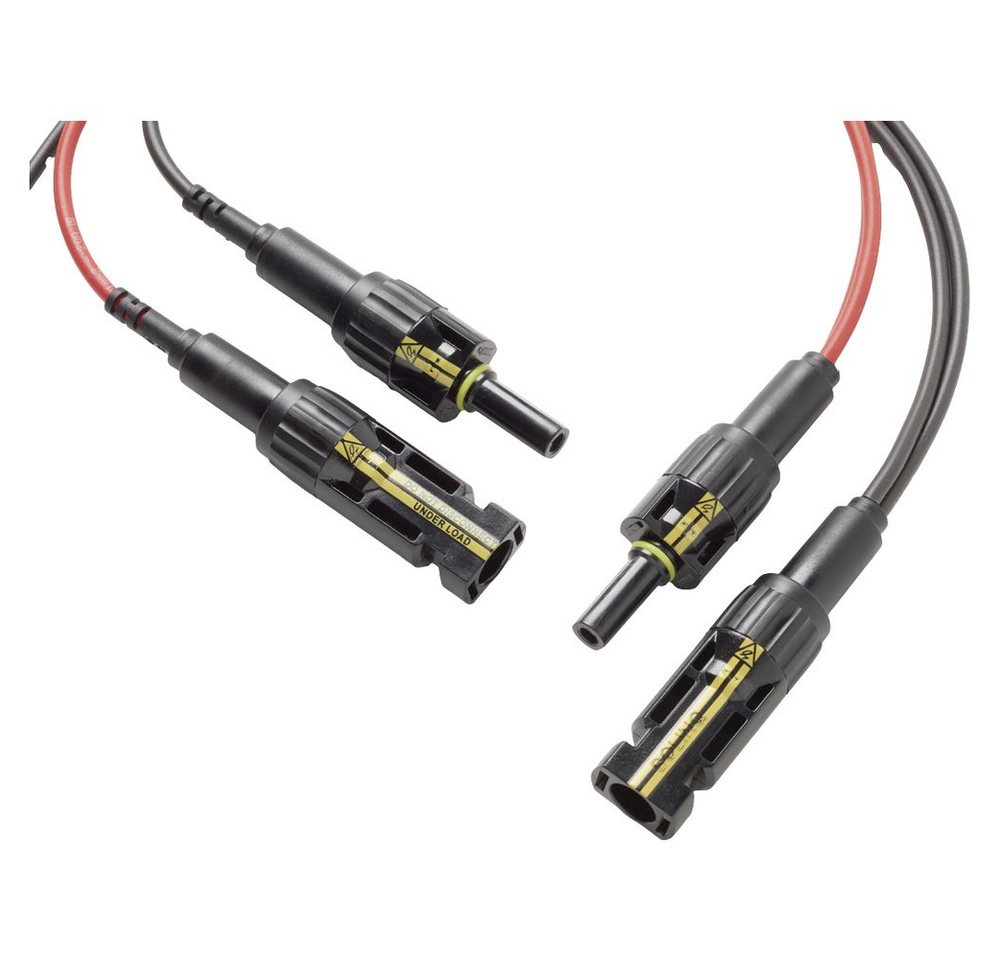 Fluke Spannungsprüfer Fluke 5301195 PVLEAD3 Messleitung 1 Set, (PVLEAD3) - Schwarze und rote MC4-Solarstromklemmen-Messkabel, CAT III 1000V / CAT IV 600V, 20 Amp.