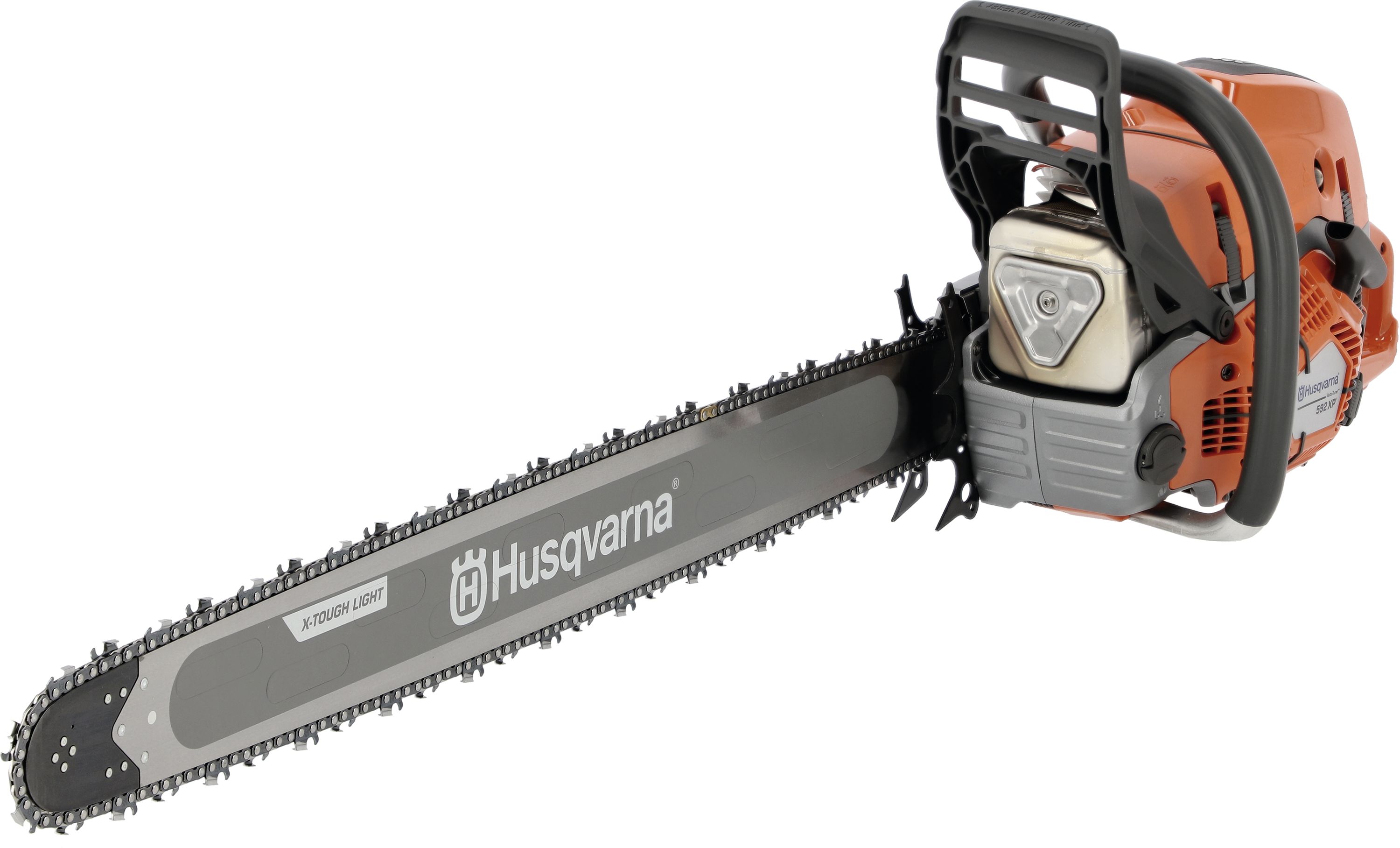 Husqvarna® Benzin-Kettensäge "592 XP®", 5,6 kW (7,6 PS) mit 60 cm Schienenlänge, X-Torq® Motor, ohne Griff- und Vergaserheizung