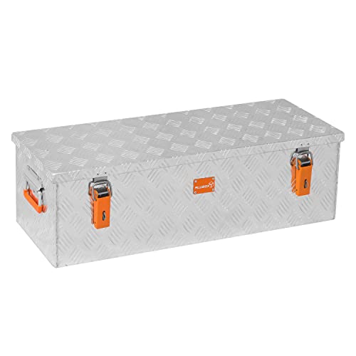 alubox Werkzeugkiste Riffelblech ABX-RL60 Aluminium 1,5mm Werkzeugkiste leicht und robust 60 Liter