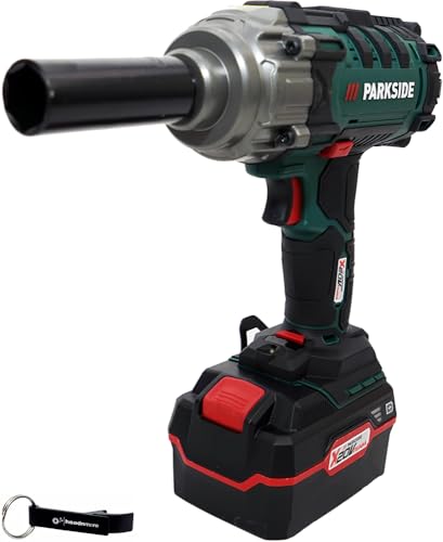 HEADNMORE® Bundle - PARKSIDE® 20V Akku Schlagschrauber PASSK 20 C4 (inkl. Akku) +Schlüsselanhänger, kraftvoller Schlagschrauber mit max. 400 Nm Drehmoment