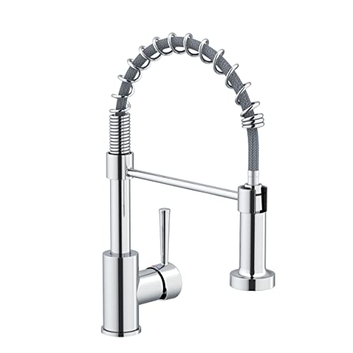 Lenz Küchenarmatur NOVA, Nickelfrei mit flexibler Pendelbrause und 2 Strahlarten, Chrom