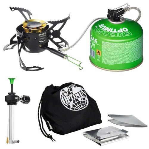 Optimus Polaris Optifuel, Mehrstoff-Campingkocher mit schnellem Brenner und magnetischer Reinigungsnadel