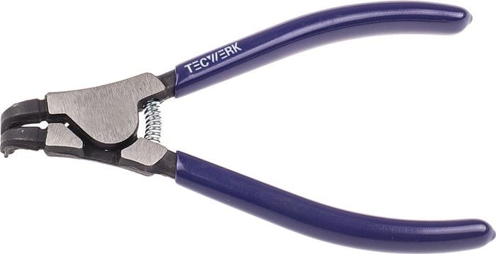 NORDWEST Sicherungsringzange A 21, für Wellen D.19-60mm, Chrom-Vanadium, poliert, mit Kunststoffgriffen