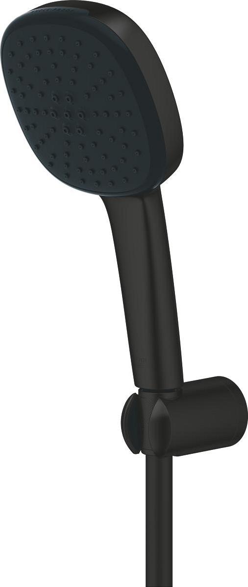 Grohe, Duschbrause, Vitalio Comfort 110 QuickFix Wandhalterset, wassersparend, 2 Strahlarten, mattsc