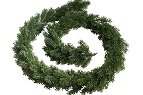 Botanic-Haus Künstliche Tannengirlande Bavaria rundgebunden, 180 cm, ideal für Weihnachtsdekoration
