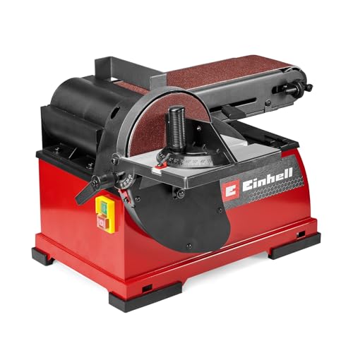 Einhell Stand-Band-Tellerschleifer TE-US 400, 400 W, Ø 150 mm Schleifteller, 100 x 914 mm Schleifband, inkl. Zubehör