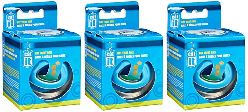 Catit Hagen Leckerli-Ball, Blau, 3 Stück