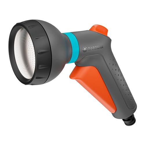 Gardena Bewässerungsbrause Classic, Softsprühbild mit stufenlos einstellbarer Wassermenge, wetterbeständig gegen UV-Strahlung und Frost
