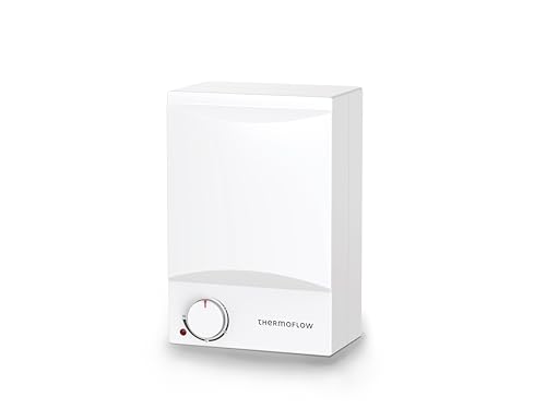 Thermoflow OT5, Boiler Warmwasserspeicher 5 L Obertisch Niederdruck, steckerfertig mit 2 kW und Energiesparmodus