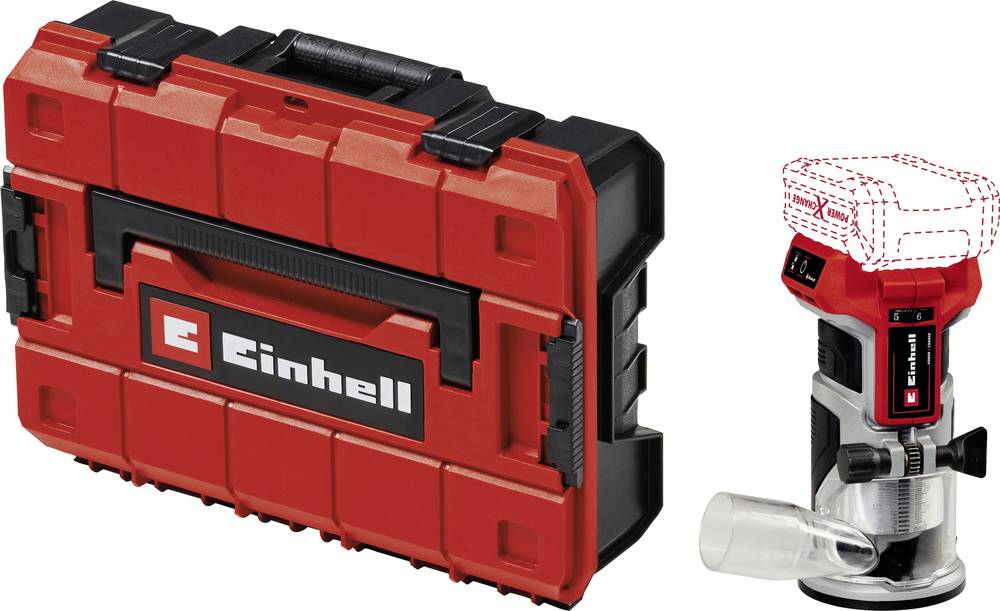 Einhell Kantenfräse TP-ET 18 Li BL, Oberfräse mit bürstenlosem Motor, inkl. E-Case, ohne Akku und Ladegerät