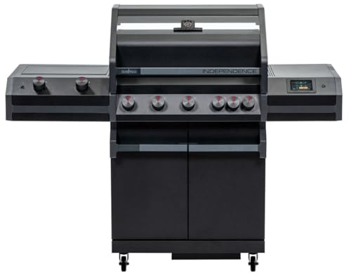 Grillfürst Independence P530G Smart Grill mit WLAN-Modul, XXL Infrarotbrenner, Heckbrenner und Gusseisenrosten