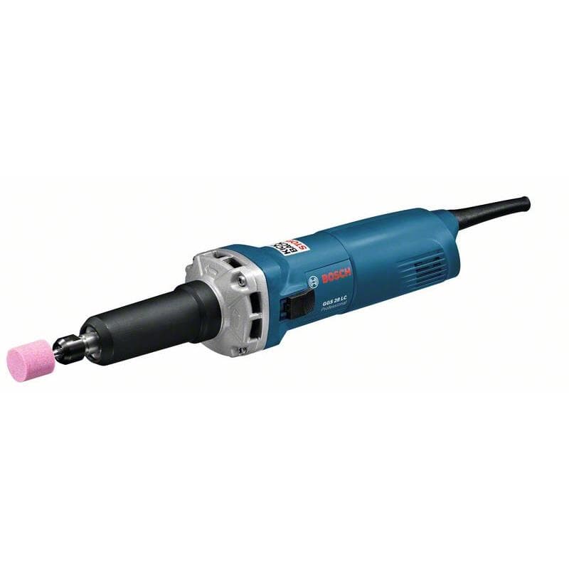 Bosch Professional Geradschleifer GGS 28 LC (650 Watt, 28.000 min-1 Leerlaufdrehzahl, inkl. Spannzange 6 mm, Einmaulschlüssel 13 mm + 19 mm, im Karton)