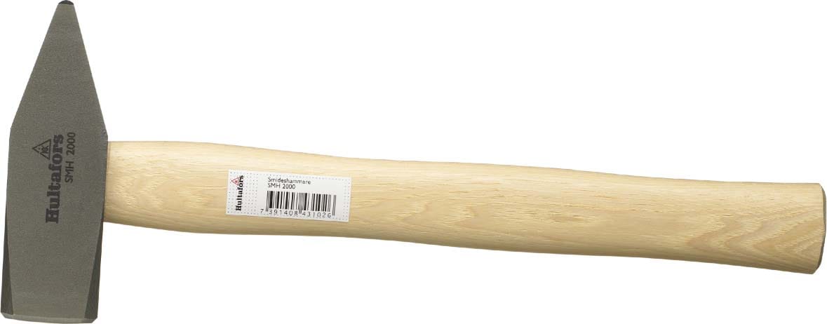 Hultafors Smedehammer 2150g SMH 2000, sandgestrahlter Schmiedekopf, Hickorystiel