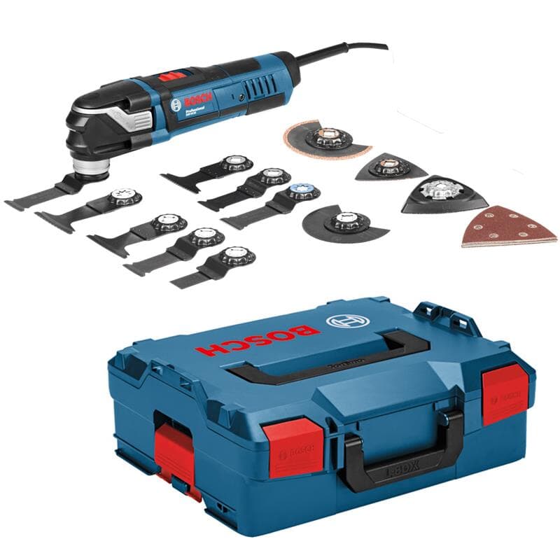 Bosch Professional Multi-Tool GOP 40-30 Schleifplatte, 5xSchleifblätter, in BIM Starlock Tauchsägeblätter, Tests, 136: inkl. Carbid-RIFF & Deltaschleifplatte, L-Boxx 9xStarlock Preisvergleich Starlock Infos