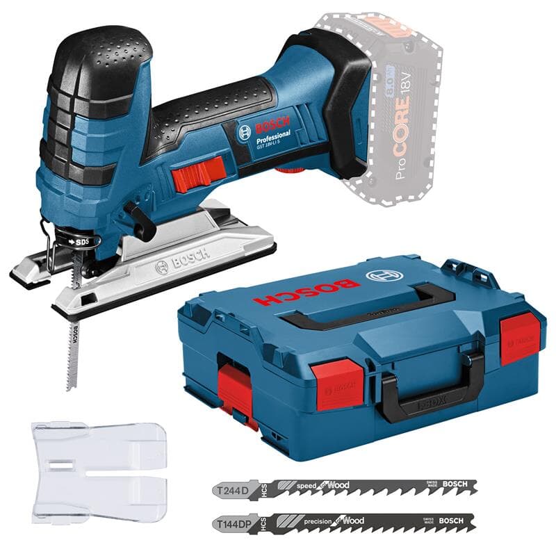 Bosch Professional 18V Tests, Infos Schnitttiefe Ladegerät, System mm, L-BOXX): Spanreißschutz, & Stichsägeblätter, GST Preisvergleich 120-20-8 3 in Akkus (Stabversion, und S in V-LI Akku Holz-Alu-Metall: Stichsäge 18 ohne