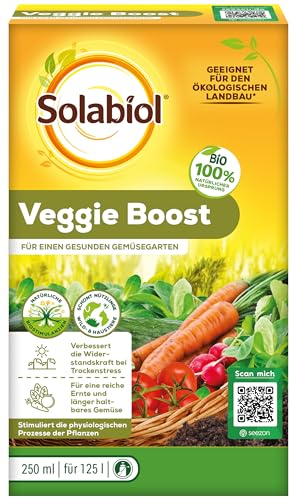 Solabiol Veggie Boost, Biostimulanz aus rein pflanzlichen Extrakten zur Förderung von Wurzelbildung und Geschmacksqualität, 250 ml Konzentrat