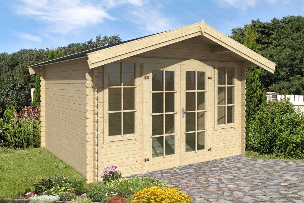 LASITA MAJA Gartenhaus Robin 280 Holzhaus Blockbohlenhaus, BxT: 340x280 ...