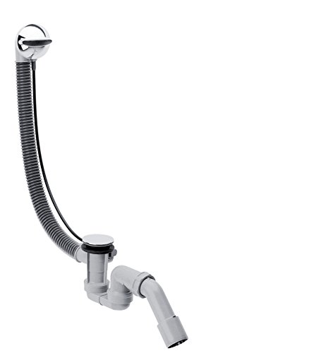 hansgrohe Flexaplus Komplettset mit Fertigset und Ab- und Überlaufgarnitur, Normalwannen, Chrom