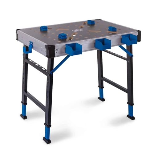 Scheppach Werkbank MWB150, 5-fach verstellbar, Traglast bis 450 kg, klappbar, Tischgröße 600 x 848 mm