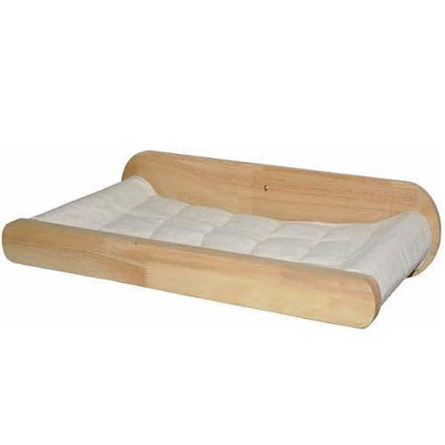 nanook Katzen Wandliegeplatz Wand Katzenliege Hängematte Katzenbett Kletterwand - 60 cm - zur Wandmontage, naturfarben - Preisvergleich