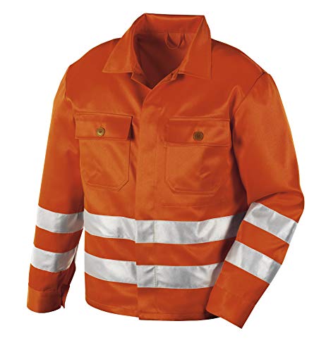 texxor Warnschutz-Jacke ROCKFORD, leuchtorange, Gr. XL mit Reflexstreifen und Brusttaschen